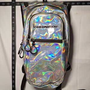 *SALE* Vibedration Hydration Backpack w/o bladder Silver vinyl-like type - Used